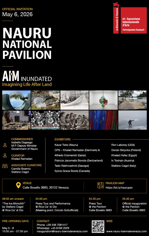 Official invitation card for the Nauru National Pavilion